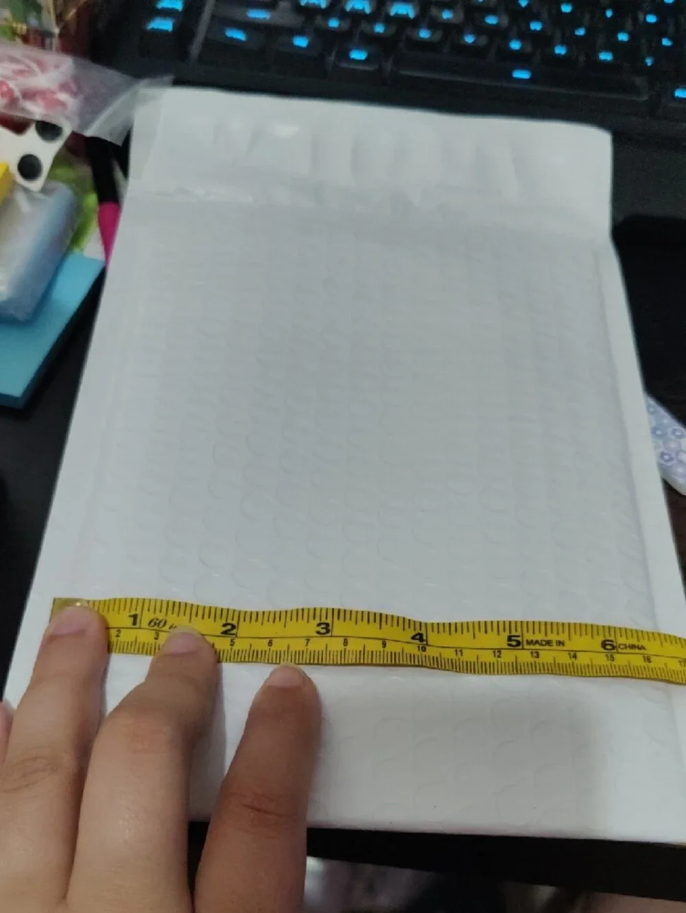 White Bubble Mailer 10ct - 6.5